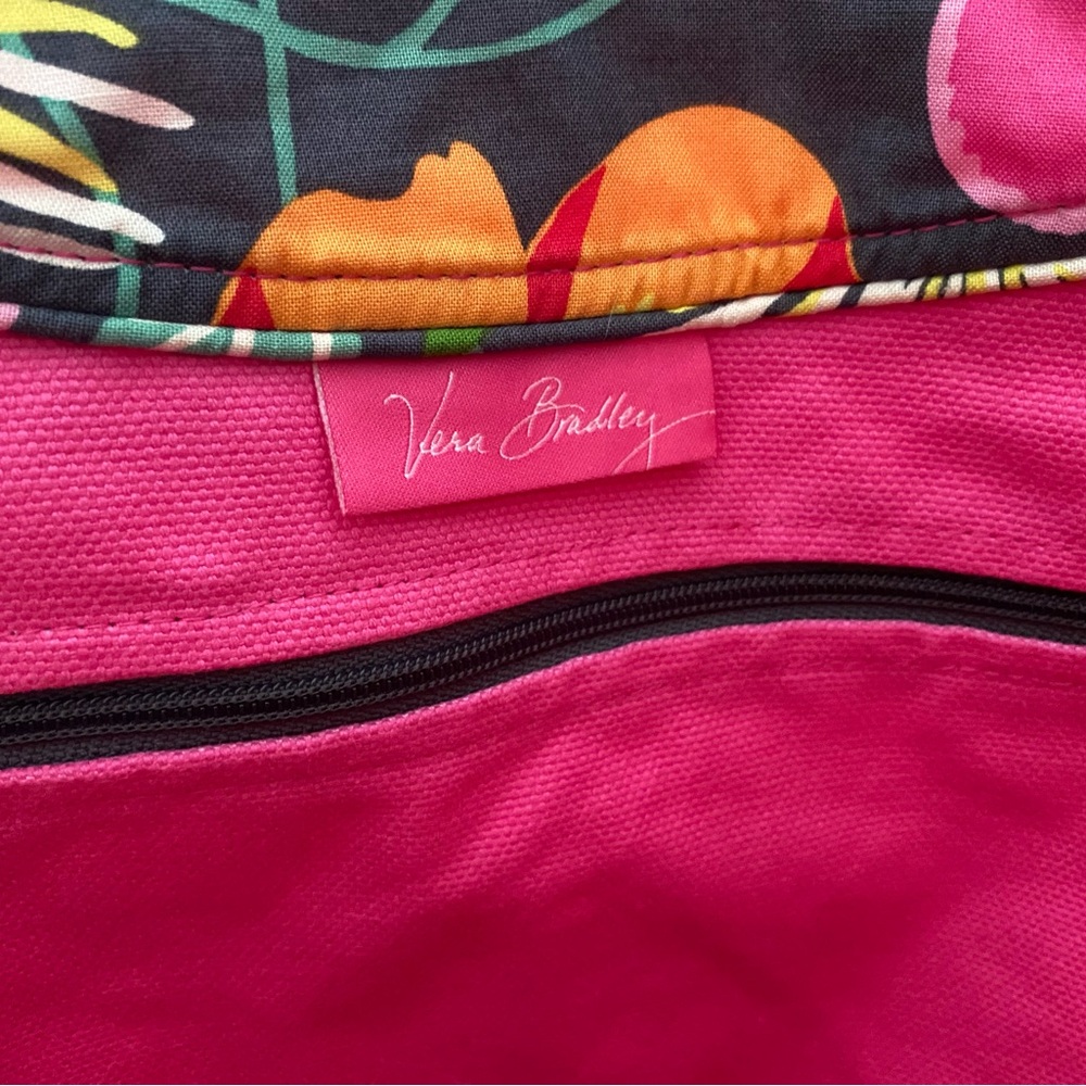 Vera Bradley Jazzy Bloom Large Tote Pool Swim Beach Bag - Picture 4 of 16